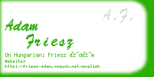 adam friesz business card